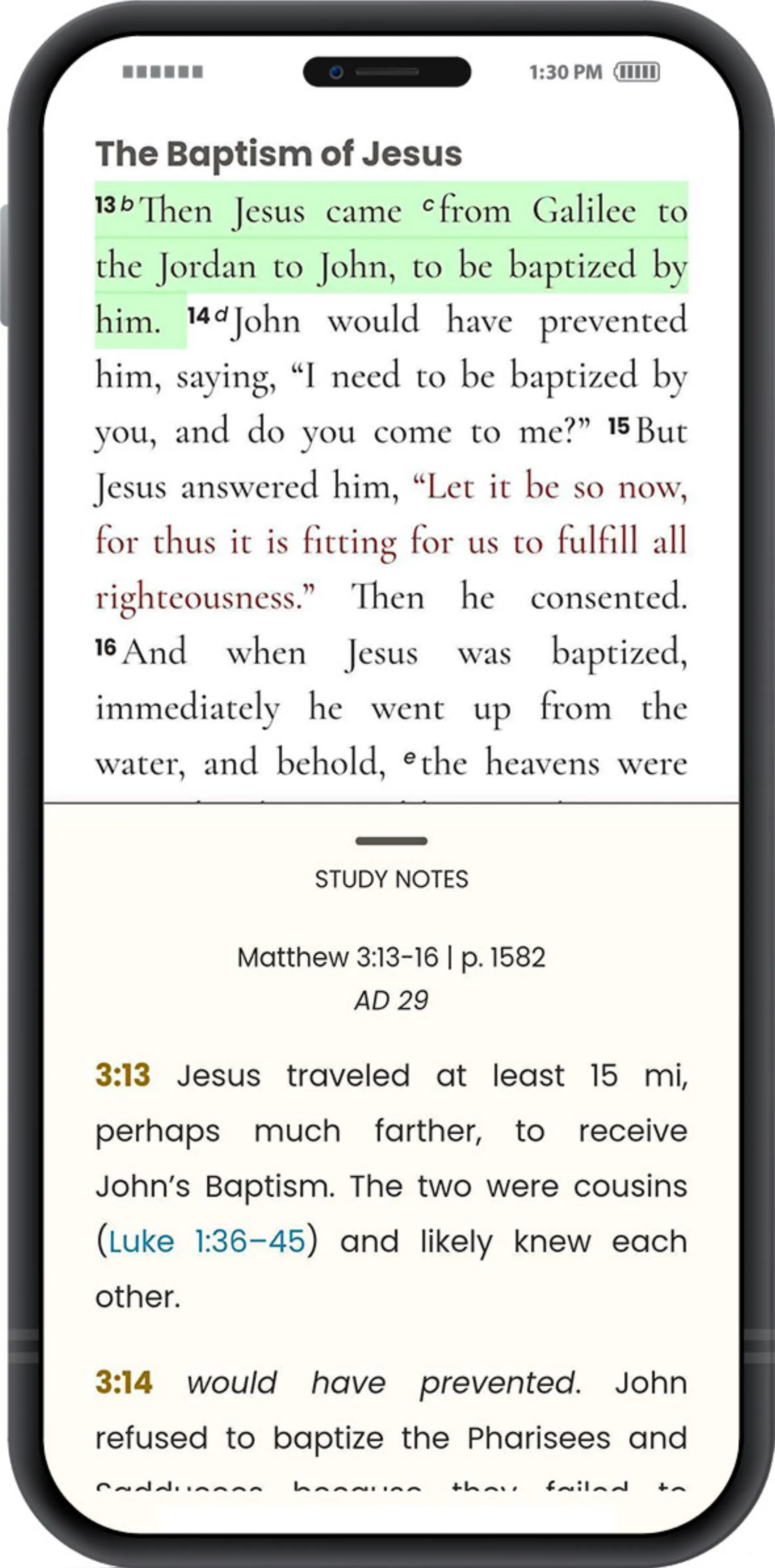 The Lutheran Study Bible App screen 2