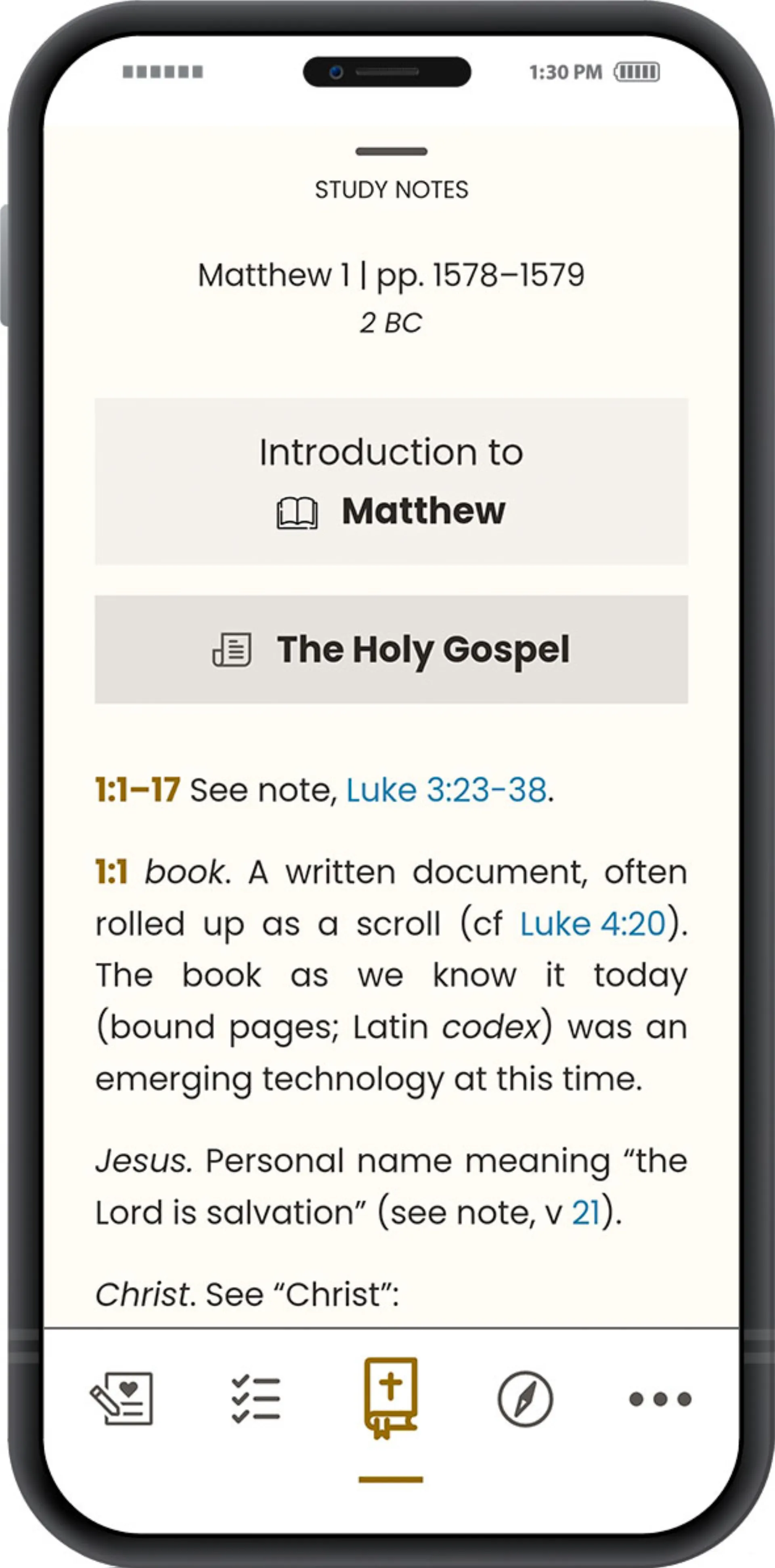The Lutheran Study Bible App screen 3